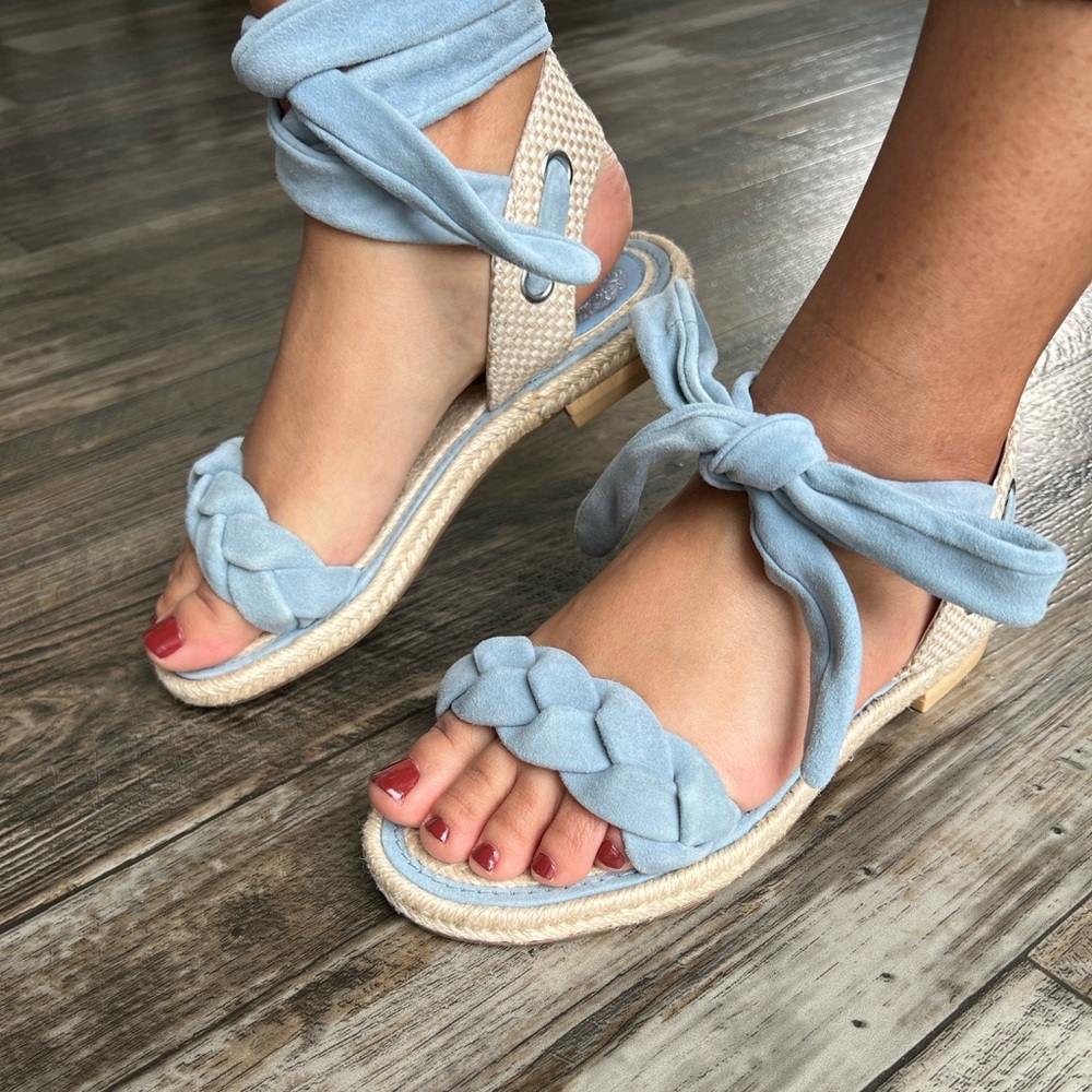 Vince Camuto Blue Kastela Espadrille Sandals size 6.5